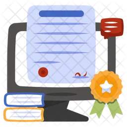 Online Certificate  Icon