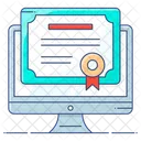 Online Certificate Award Certificate Certificate Icon
