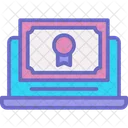 Online Certificate Certificate Diploma Icon
