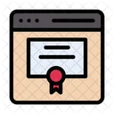 Online Certificate  Icon