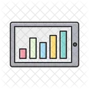 Mobile Barchart Phone Icon