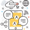Online Chat Mobile Icon