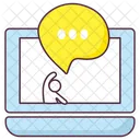 Online Chat Online Communication Online Messaging Icon