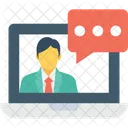 Online Chat Video Icon