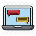 Online Chat Online Communication Conversation Icon