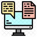 Data Chat Monitor Icon