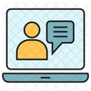 Chat Laptop Communication Icon