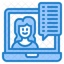 Message Chat Laptop Icon