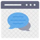 Online Chat Bubble Chat Chatting Icon