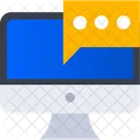 Online Chat Message Online Communication Icon