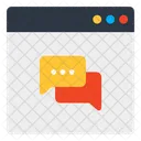 Online Chat Online Communication Web Chat Icon
