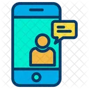 Mobile Online Chat Chat Bubble Mobile Icon