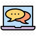 Online Chat Online Chatting Online Conversation Icon