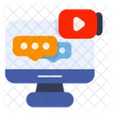 Online Chat Video Chat Chatting Icon