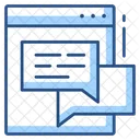 Online Chat Online Communication Online Conversation Icon