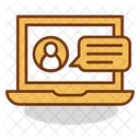 Online Chat Online Communication Chatting Icon
