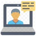 Online Chat Video Connection Video Communication Icon