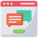Online Chat Video Business Icon
