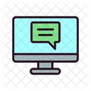 Online Chat Online Message Online Communication Icon