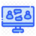 Computer Monitor Communication Icon