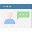 Online-Chat-Benutzer  Symbol