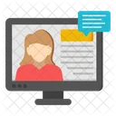 Online Chat Online Conversation Online Comment Icon