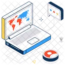 Internet Communication Remote Icon