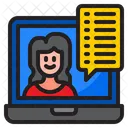 Message Chat Laptop Icon