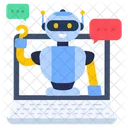 Online Chat Roboter Sprechender Roboter Chat Roboter Symbol