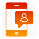 Online Chating Communication Device Icon