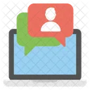 Online Chatting Live Icon