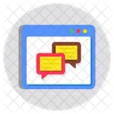 Online Chatting Communication Conversation Icon