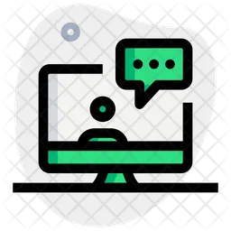 Online Chatting  Icon