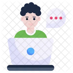 Online Chatting  Icon