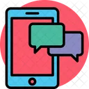 Online Chatting  Icon