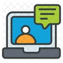 Online Chatting  Icon