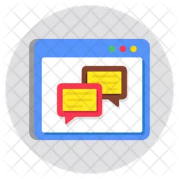 Online chatting  Icon