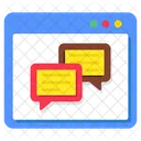 Online Chatting Communication Conversation Icon