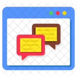 Online chatting  Icon