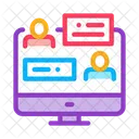 Discussion Network Online Icon