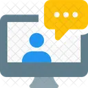 Online Chatting  Icon