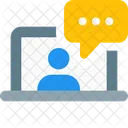 Online Chatting  Icon