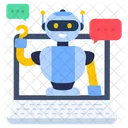 Online Chatting Robot Talking Robot Chat Robot Icon