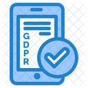 온라인으로 GDPR 확인  아이콘