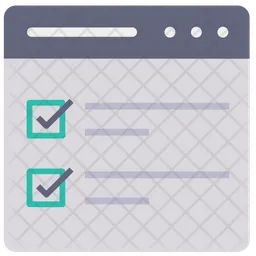 Online Checklist  Icon