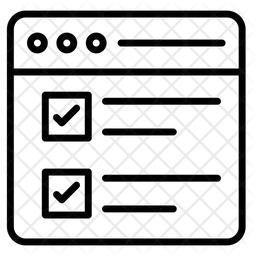 Online Checklist  Icon