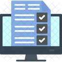 Online Checklist  Icon