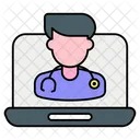Online Checkup Medical Healthcare Icon