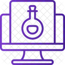 Online-Chemieunterricht  Symbol