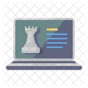 Online Chess Online Strategy Online Rook Icon
